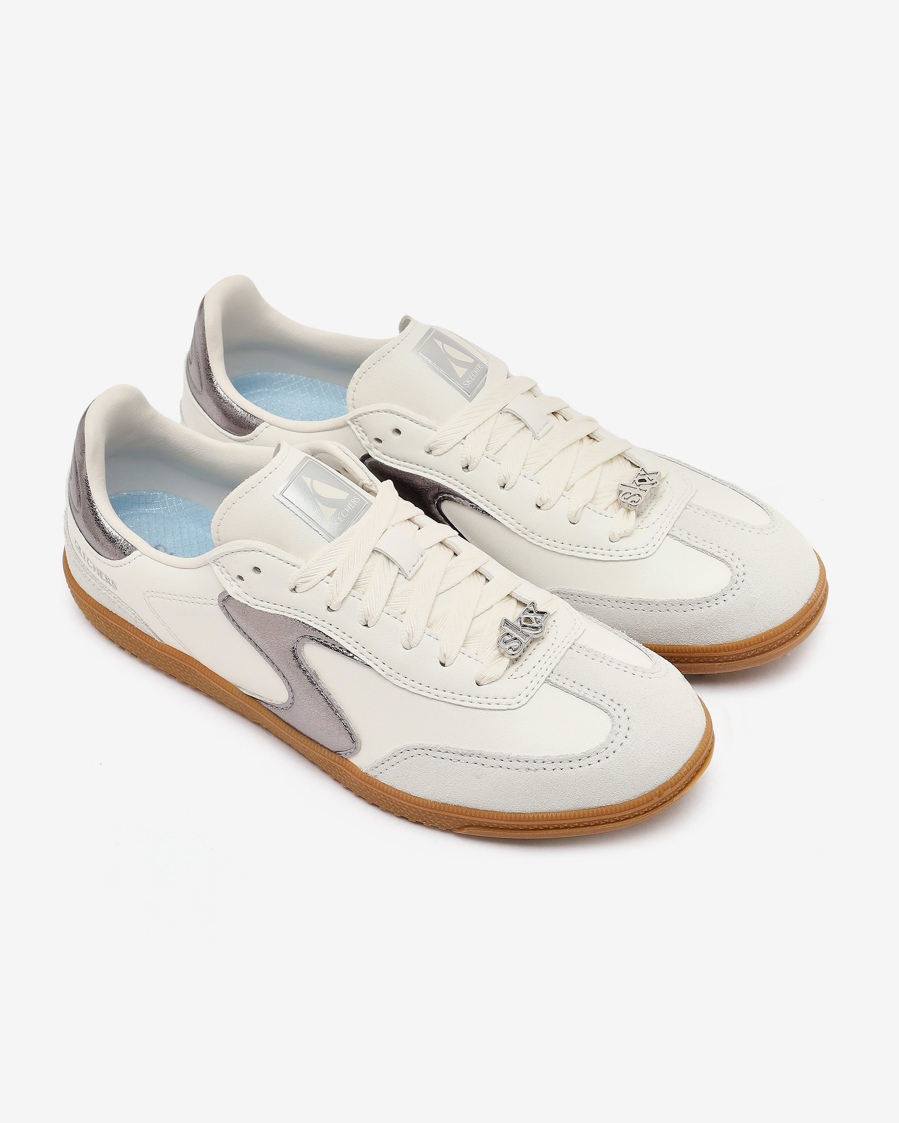 るー様 Skechers Hotshot-cool Glow Kadın Beyaz Sneakers 185236 WSL